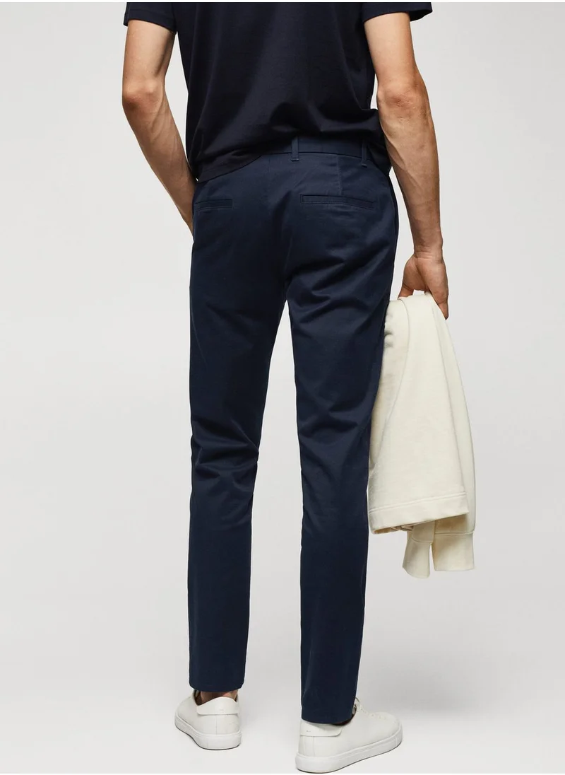 Mango Man Essential Straight Fit Pants