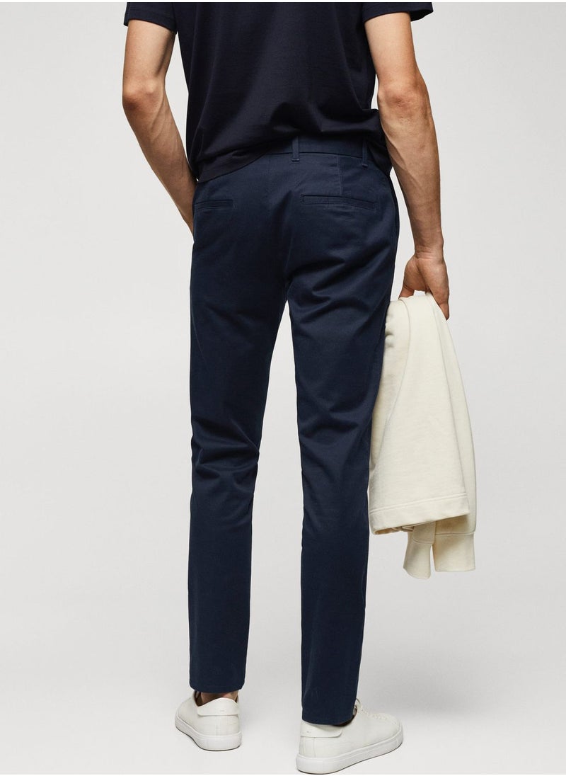 Mango Man Essential Straight Fit Pants  - Image 2