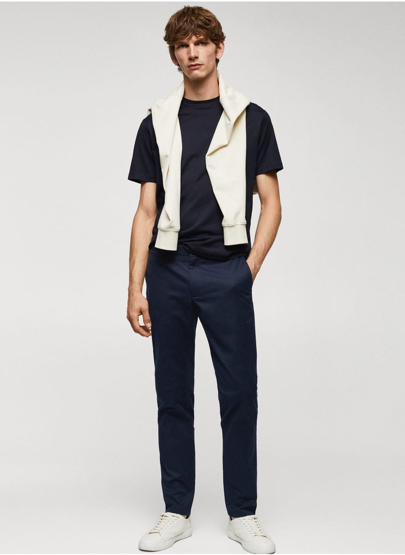 Mango Man Essential Straight Fit Pants  - Image 4