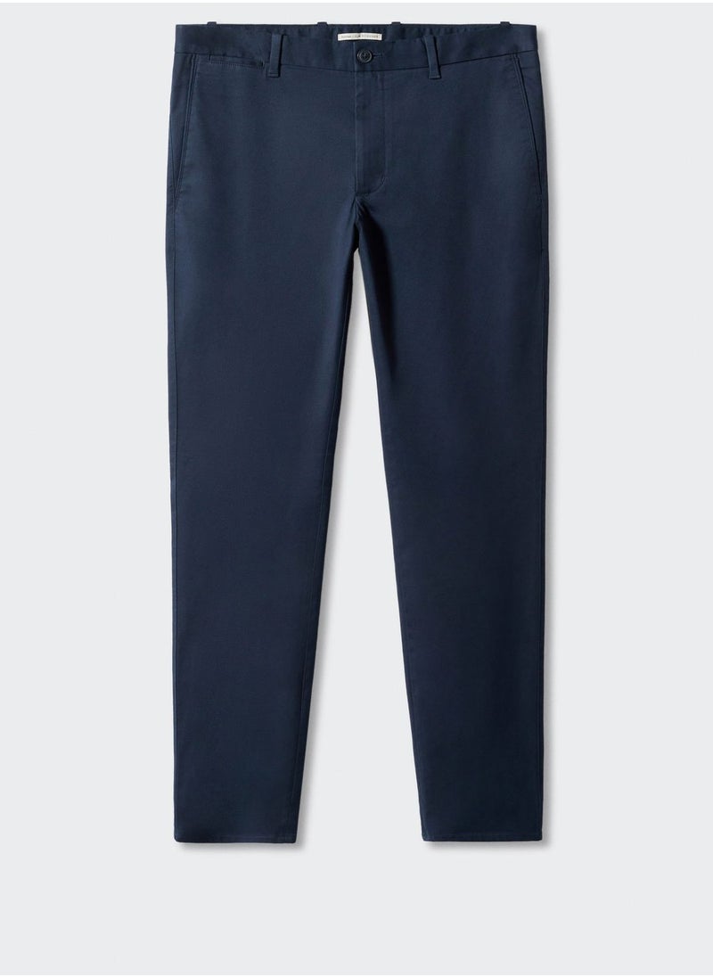 Mango Man Essential Straight Fit Pants  - Image 5