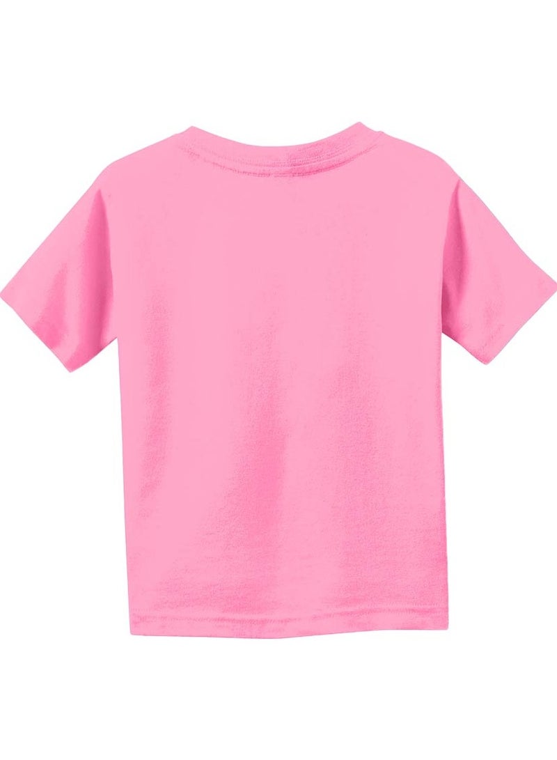 I Love Dubai Kids Girls T-Shirt - Round Neck With Short Sleeve-Girls Cotton T-Shirt -I Love Dubai-Printed T-Shirt-Perfect For Dubai Souvenir