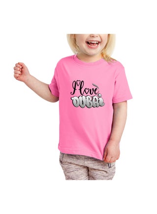 I Love Dubai Kids Girls T-Shirt - Round Neck With Short Sleeve-Girls Cotton T-Shirt -I Love Dubai-Printed T-Shirt-Perfect For Dubai Souvenir - pzsku/Z8F816A76C4D678AA41C5Z/45/_/1733311241/17ed2492-69f7-45ec-b83a-29975f699bb5