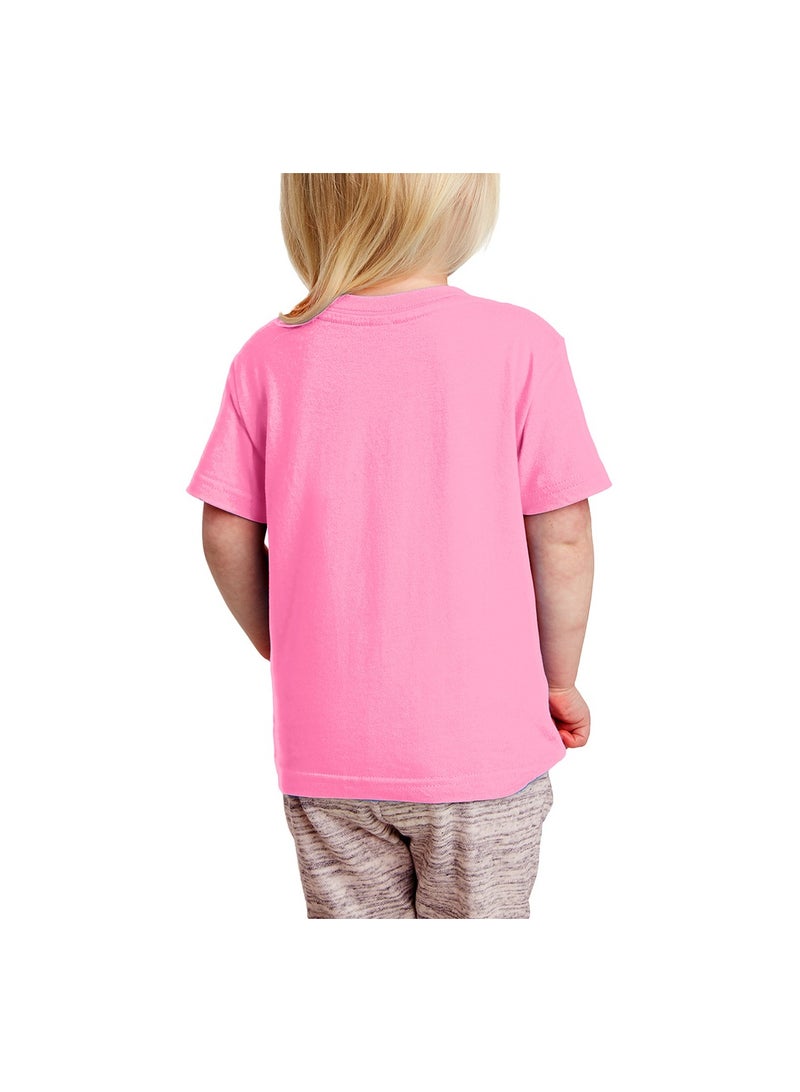 I Love Dubai Kids Girls T-Shirt - Round Neck With Short Sleeve-Girls Cotton T-Shirt -I Love Dubai-Printed T-Shirt-Perfect For Dubai Souvenir