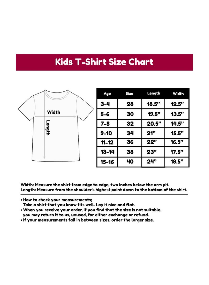I Love Dubai Kids Girls T-Shirt - Round Neck With Short Sleeve-Girls Cotton T-Shirt -I Love Dubai-Printed T-Shirt-Perfect For Dubai Souvenir