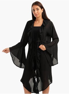 Carina beach-kimono-with-ruffles  - Image 1