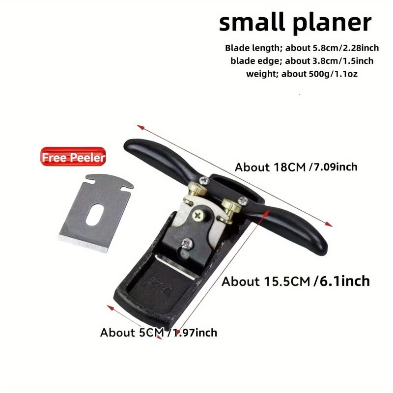 Handmade Woodworking Double Wire Planer Blade Metal Tool Adjustable Edge Trimming Carpenter Planer - Image 3