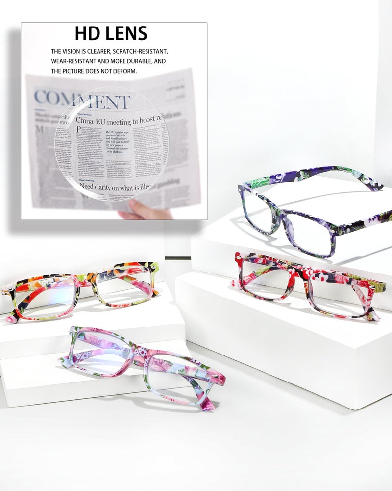 YTDBNS Stylish Reading Glasses for Women, Blue Light Blocking Readers, Ladies Eyeglasses, Fashion Computer Eye Glasses, Cheaters - Image 4