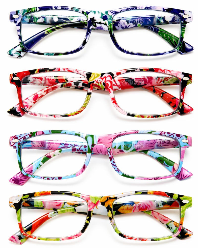 YTDBNS Stylish Reading Glasses for Women, Blue Light Blocking Readers, Ladies Eyeglasses, Fashion Computer Eye Glasses, Cheaters - Image 1