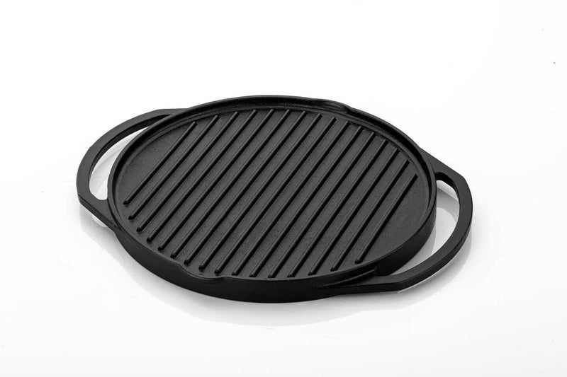 COOKBEAT مقلاة دوسا كوكبيات من الحديد الزهر 2 في 1، مقلاة غير لاصقة 30 سم - Image 2