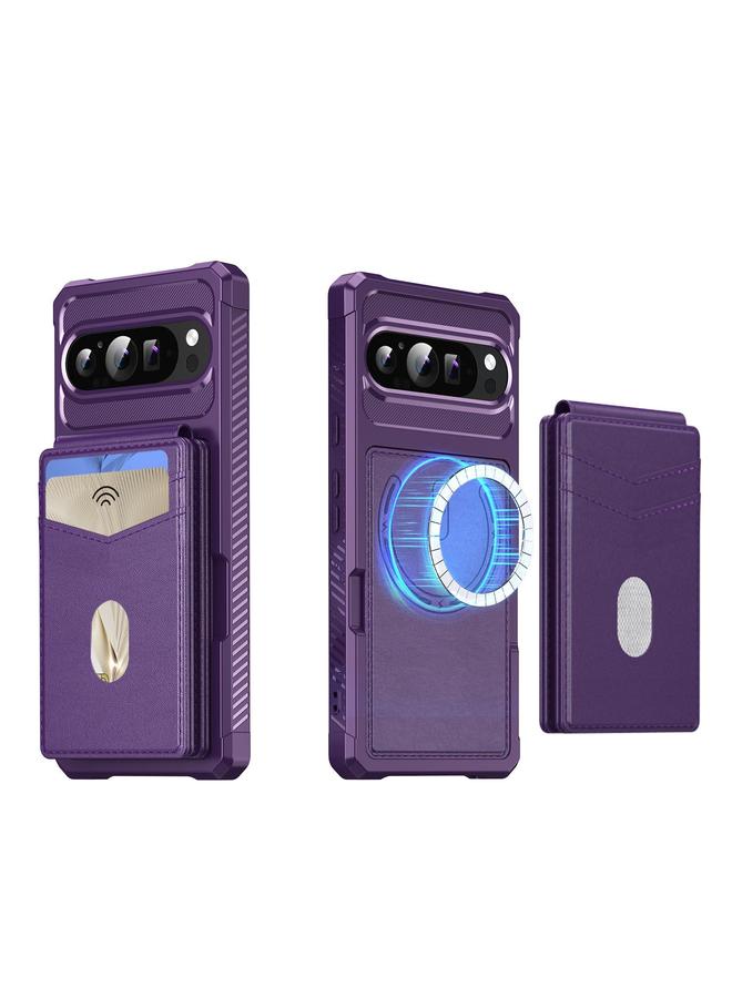 اس-توب جراب لهاتف Google Pixel 9 / 9 Pro 2 في 1 محفظة RFID مغناطيسية من الجلد MagSafe - Image 2