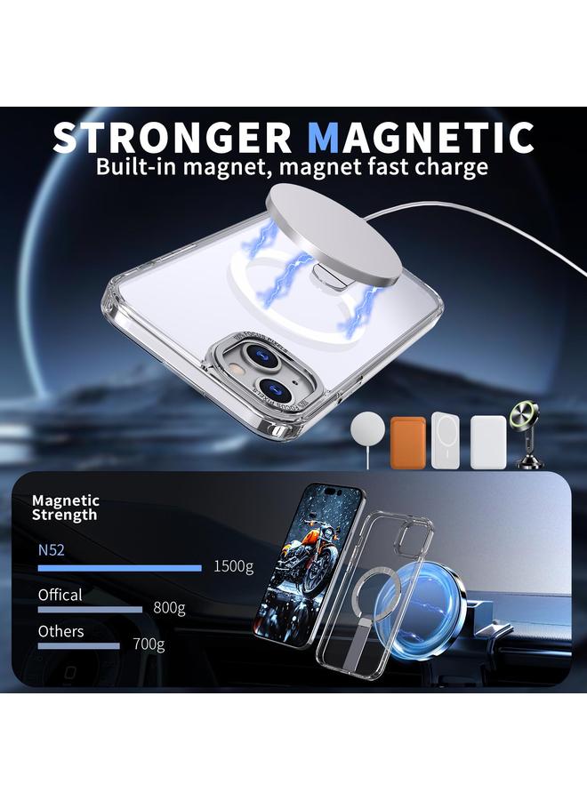 اس-توب جراب لهاتف iPhone 15 Plus من سلسلة Star Shine TPU + PC MagSafe مع حامل قابل للطي - Image 2