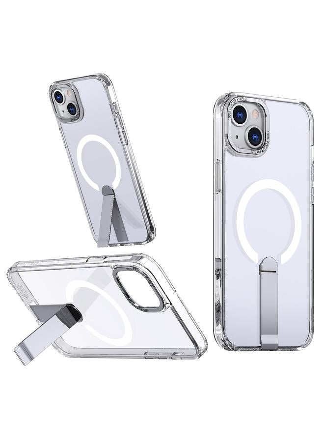 اس-توب جراب لهاتف iPhone 15 Plus من سلسلة Star Shine TPU + PC MagSafe مع حامل قابل للطي - Image 1