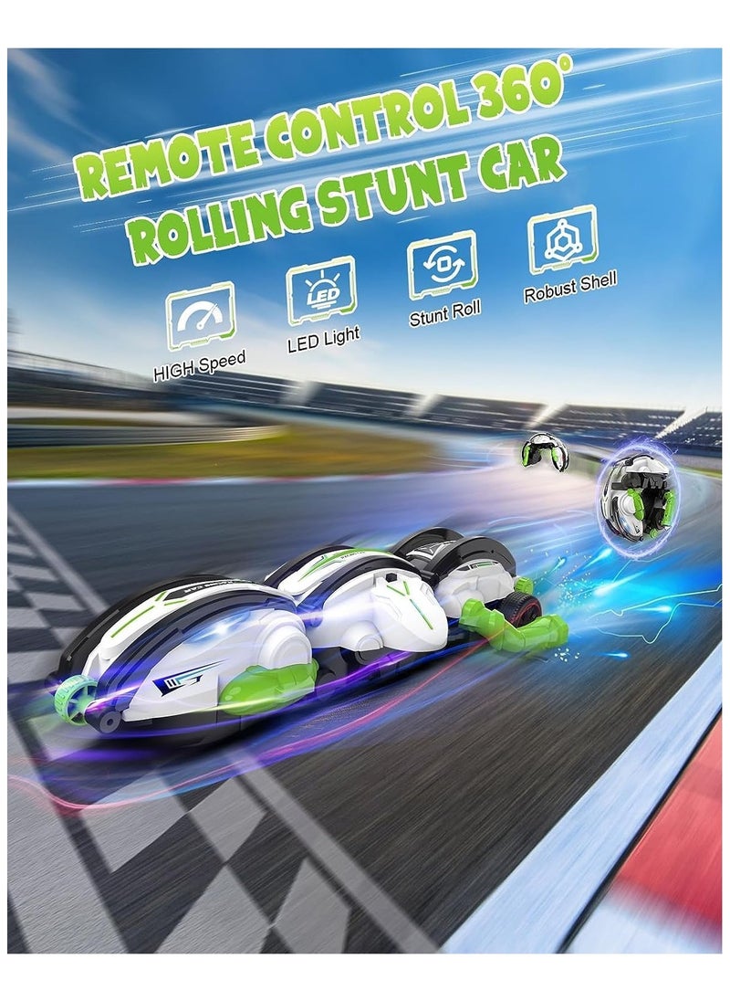 General New RC Car 360° Scrolling - RC Stunt Snake Car with LED Lights, 60+ Minutes on 2 Batteries, Indoor/Outdoor Toys for Kids 6-12 Years  - Image 2