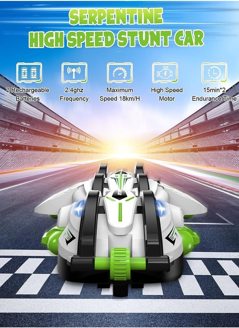 General New RC Car 360° Scrolling - RC Stunt Snake Car with LED Lights, 60+ Minutes on 2 Batteries, Indoor/Outdoor Toys for Kids 6-12 Years  - Image 3