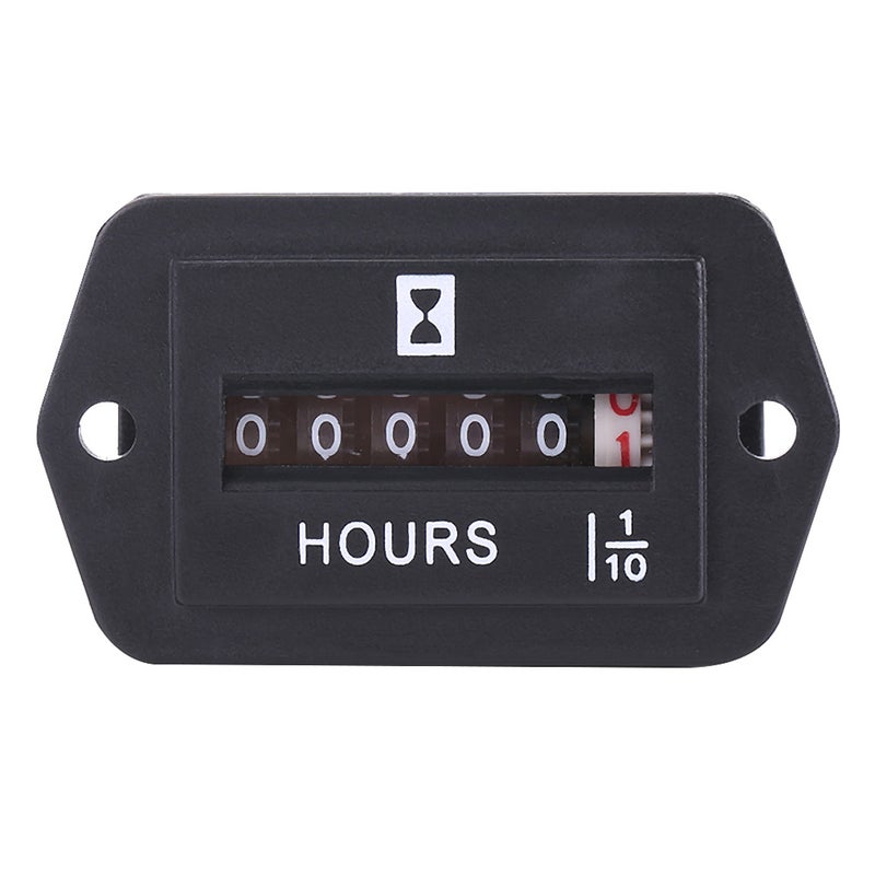 DC 6-80V Mechanical Hour Meter Gauge for Diesel Gasoline Engine Generator Motor Boat HM002 - Image 2