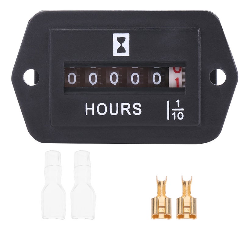 DC 6-80V Mechanical Hour Meter Gauge for Diesel Gasoline Engine Generator Motor Boat HM002 - Image 5