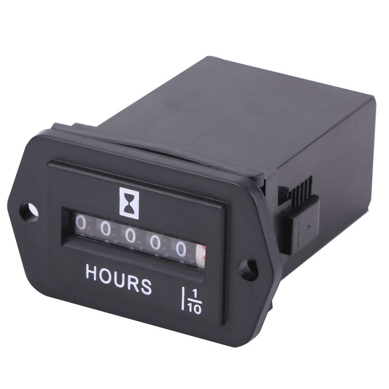 DC 6-80V Mechanical Hour Meter Gauge for Diesel Gasoline Engine Generator Motor Boat HM002 - Image 3