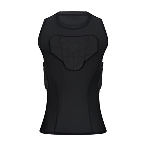 Topeter Youth Catchers Gear for Softball, Boys Padded Chest Protective Shirt for Hockey Paintball Training Tank Top (YL) - Image 1