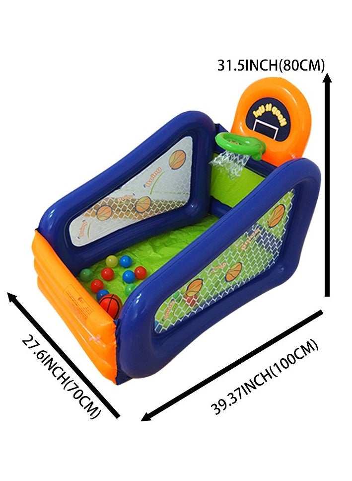 Inflatable Kids' Basketball Hoop and Ball Pit Toy  - Image 5