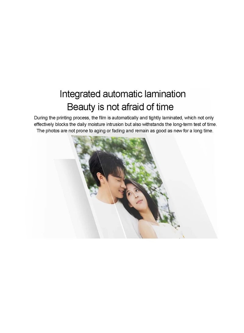 MIJIA Xiaomi Mijia Pocket Photo Printer Pro, Portable Bluetooth Mobile Phone Photo Printer, Instant Thermal Printing, Compatible with iOS & Android, For Home, Party, Travel & Gifts - Silver - Image 5