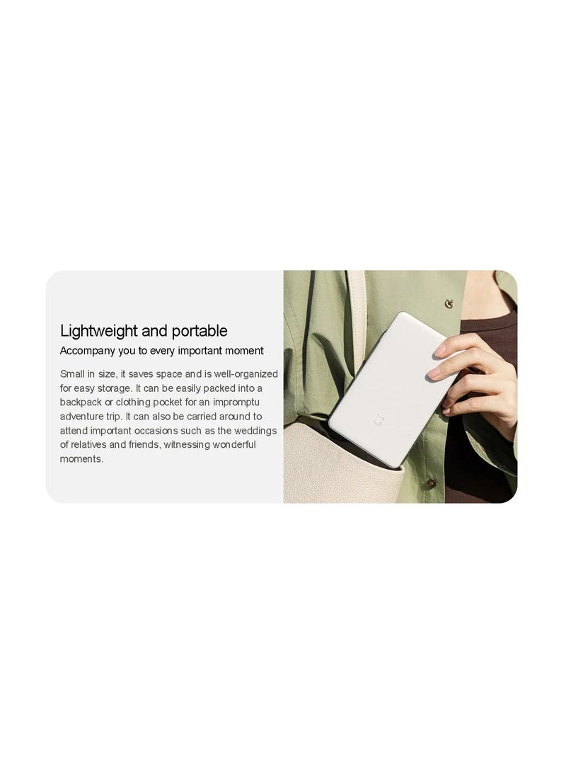 MIJIA Xiaomi Mijia Pocket Photo Printer Pro, Portable Bluetooth Mobile Phone Photo Printer, Instant Thermal Printing, Compatible with iOS & Android, For Home, Party, Travel & Gifts - Silver - Image 3