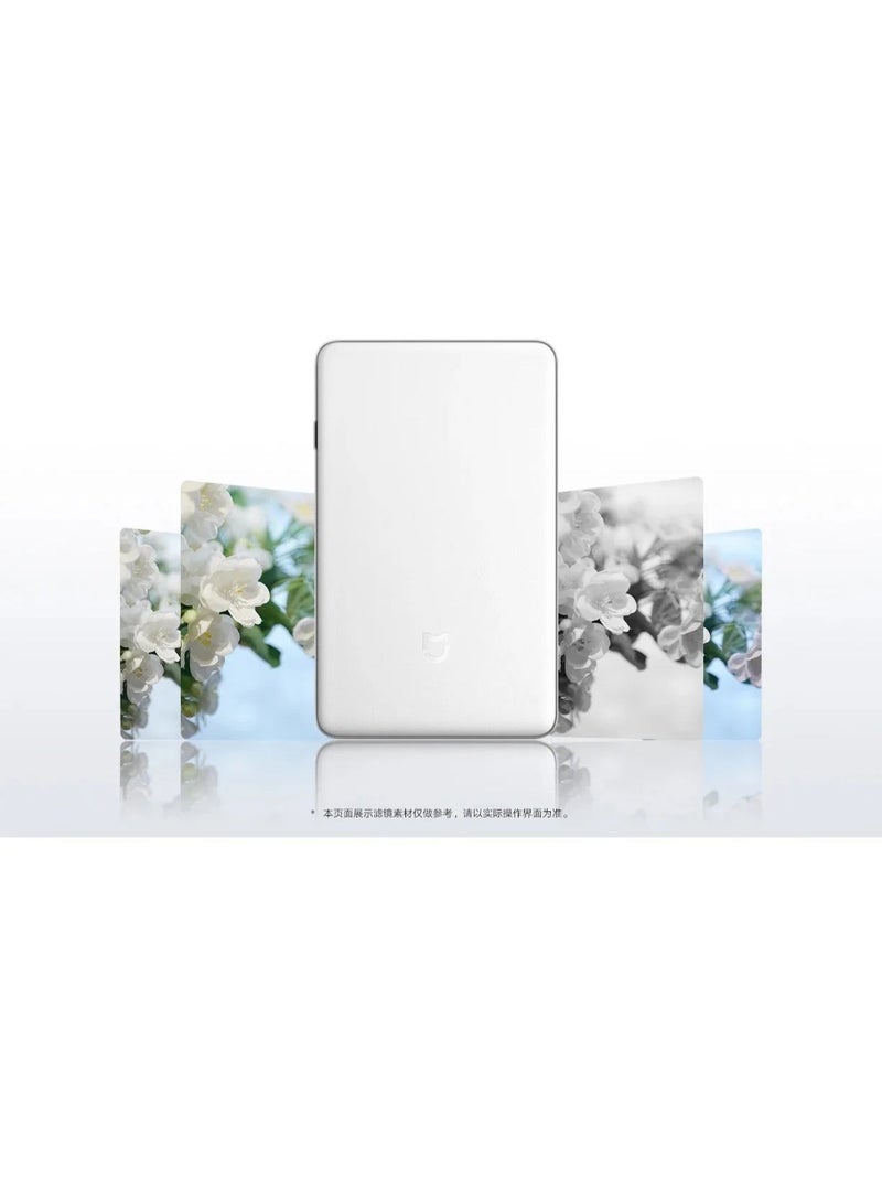 MIJIA Xiaomi Mijia Pocket Photo Printer Pro, Portable Bluetooth Mobile Phone Photo Printer, Instant Thermal Printing, Compatible with iOS & Android, For Home, Party, Travel & Gifts - Silver - Image 4