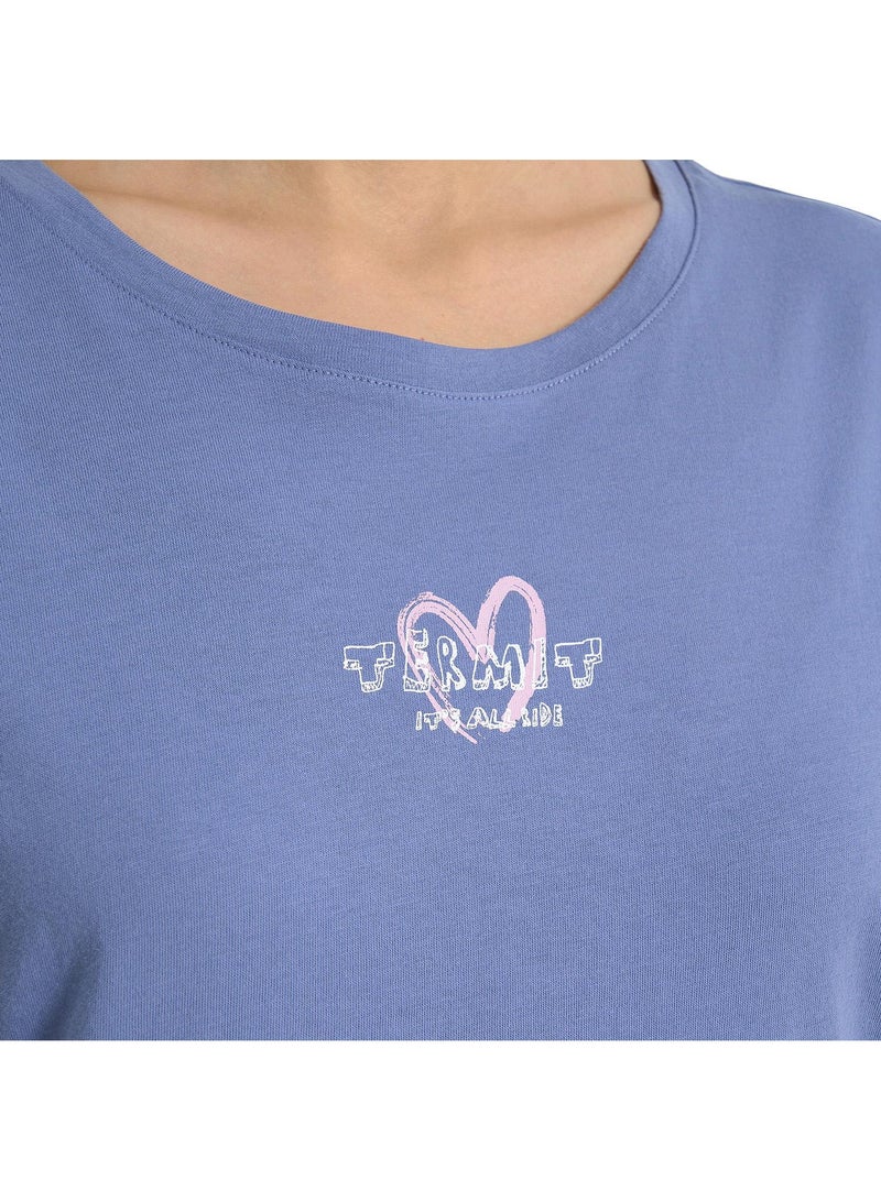 Termit Termit Graphic Blueberry T-Shirt for Women Girls – Slim Fit, Soft Cotton, Breathable Fabric, Stylish Streetwear, Comfortable & Versatile for Everyday Wear  - Image 5