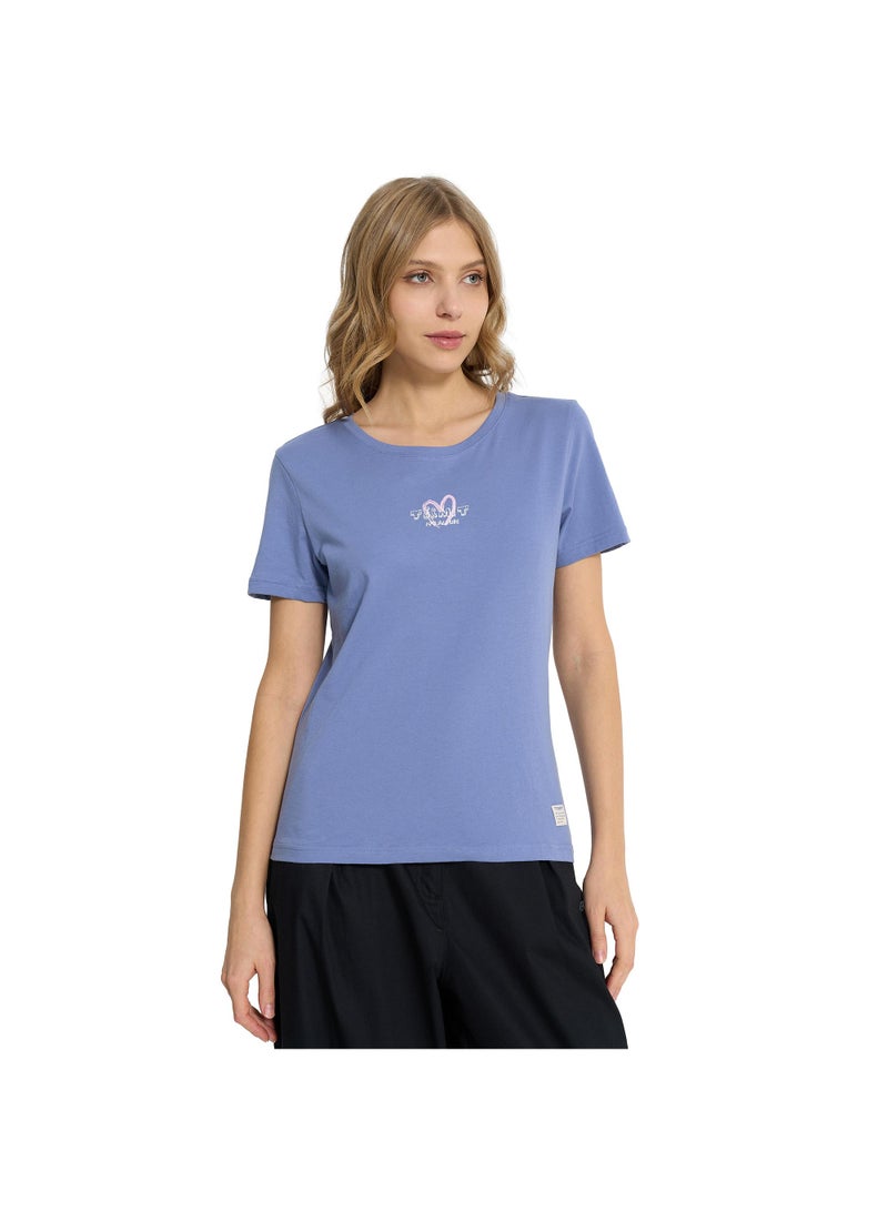 Termit تي شيرت تيرميت جرافيك بالتوت الأزرق للنساء والفتيات - قصّة ضيقة، قطن ناعم، قماش قابل للتنفس، أزياء شوارع أنيقة، مريحة ومتعددة الاستخدامات للارتداء اليومي - Image 4