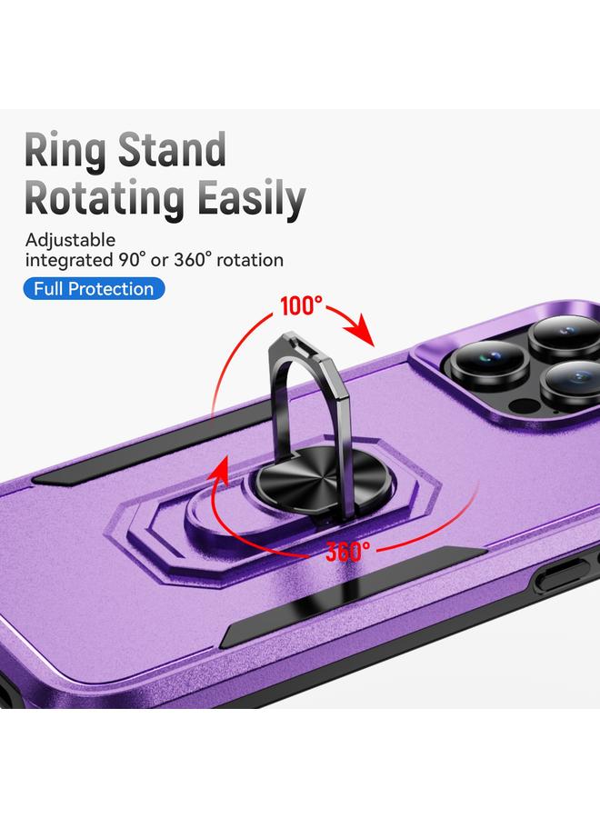 اس-توب جراب لهاتف iPhone 16 Pro من Pioneer Armor مصنوع من مادة البولي يوريثين الحراري والبولي يوريثين الحراري مع حامل - Image 4