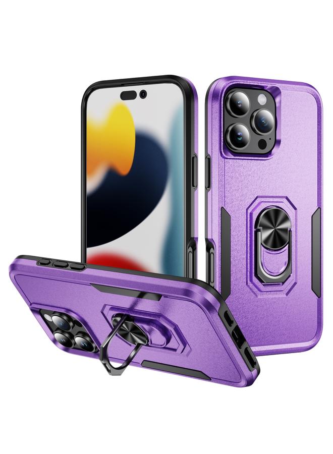 اس-توب جراب لهاتف iPhone 16 Pro من Pioneer Armor مصنوع من مادة البولي يوريثين الحراري والبولي يوريثين الحراري مع حامل - Image 1