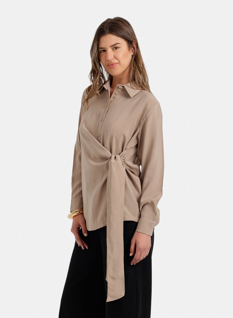 Carina Side-Tie Shirt - Image 2