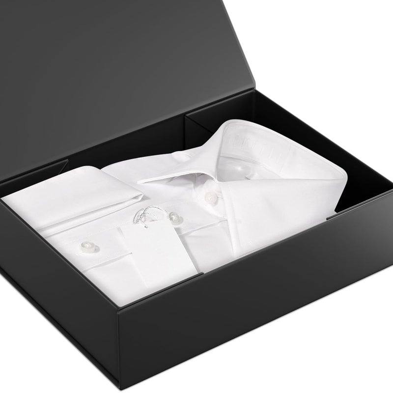ROSTELACK Black Gift Box 11.9" x 8.5" x 3.3" with Magnetic Closure Lid Gifts Boxe for Presents,Bridesmaid Gift Boxes,Cute Box,Birthday Gifts Boxe,Luxury for Gift Packaging, Magnetic Gifts Boxes for Wrapping Gift - Image 4