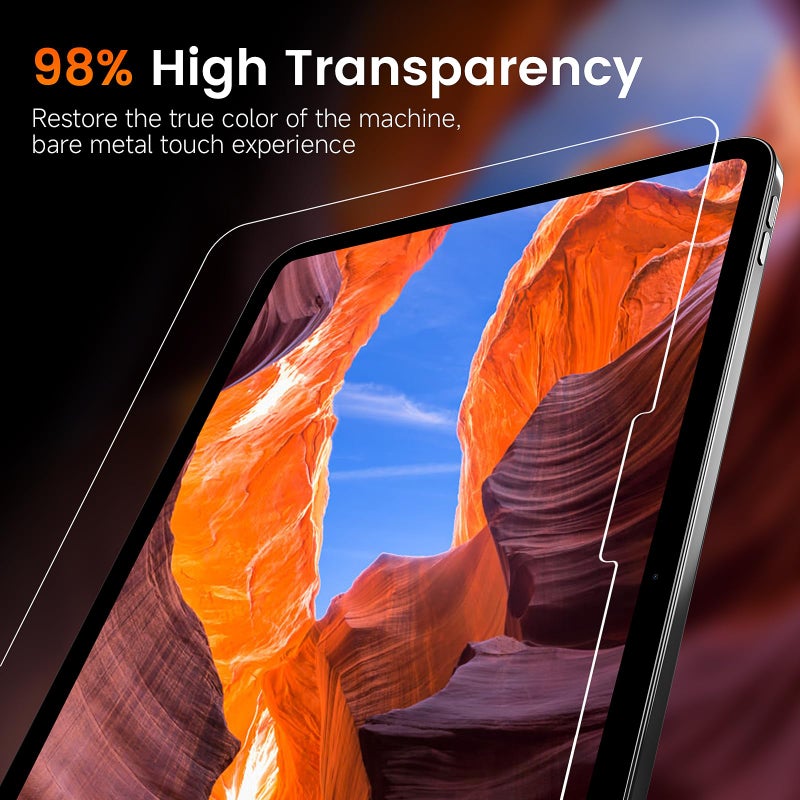 PandaShield 2-Pack iPad Air 13 Inch Screen Protector for M4/M3/M2 (2026-2024), with Easy-Install Box, 9H+ Military Grade Shatterproof Tempered Glass, Apple Pencil Pro Compatible, Bubble Free,HD Clarity - Image 5
