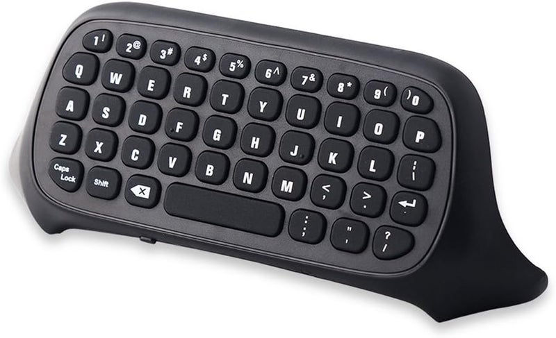 Megadream Xbox One USB 2.4Ghz Mini Wireless Qwerty Keyboard Gaming Chatpad Keyboard for Microsoft Xbox One and Xbox One S Controller PC - [Audio Compatible] - Black - Image 1