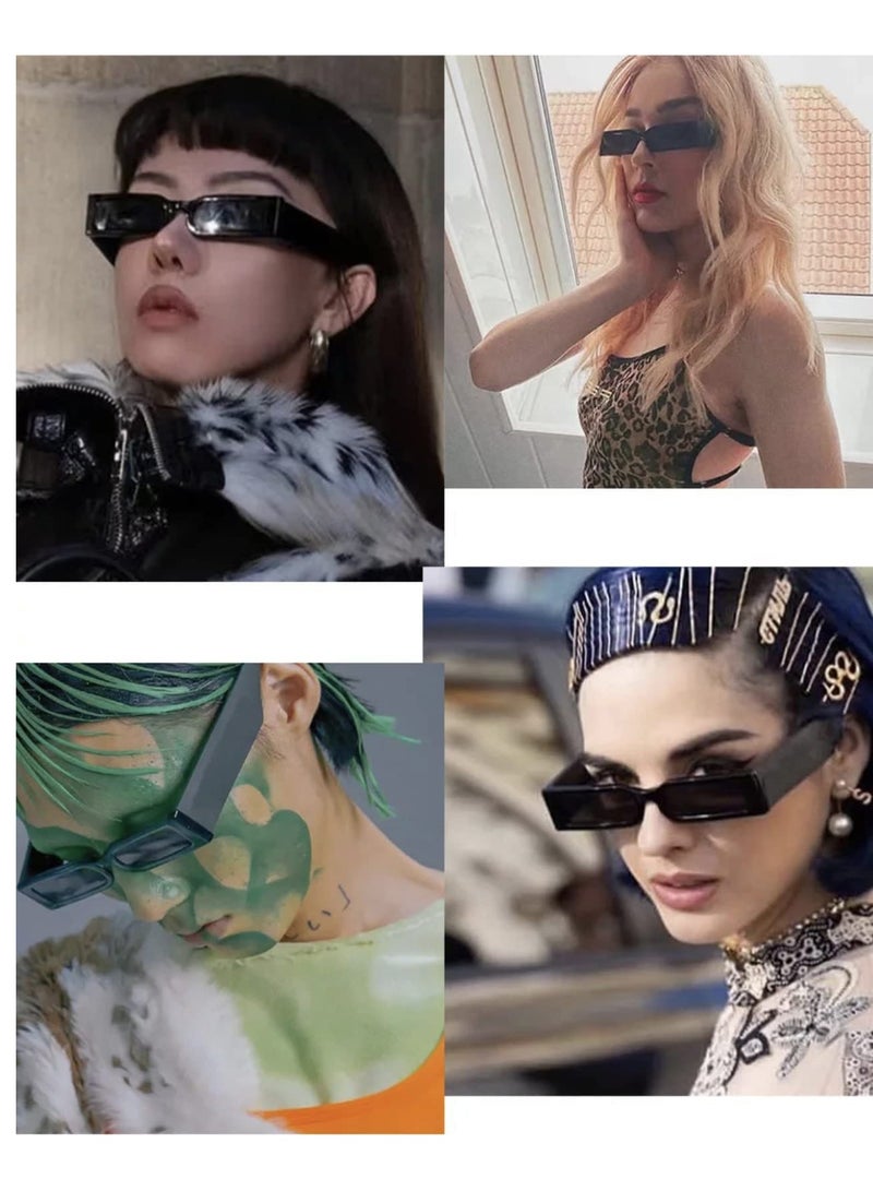 SYOSI نظارات شمسية للنساء والرجال موضة درع بدون إطار نظارات شمسية متدرجة العدسة عصرية كبيرة الحجم - Image 3