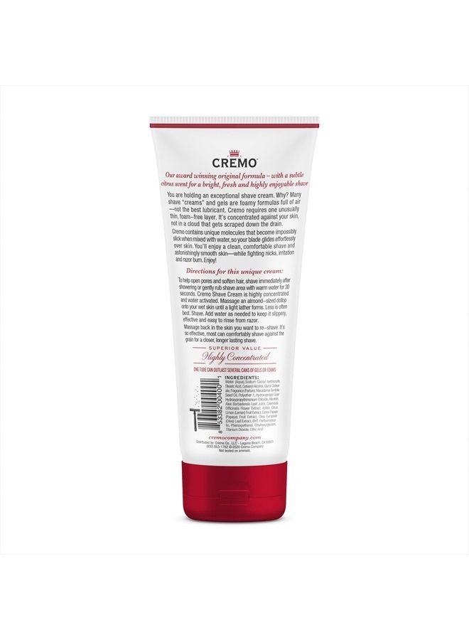 cremo Barber Grade Original Shave Cream, Astonishingly Superior Ultra-Slick Shaving Cream Fights Nicks, Cuts and Razor Burn, 6 Fl Oz - Image 4
