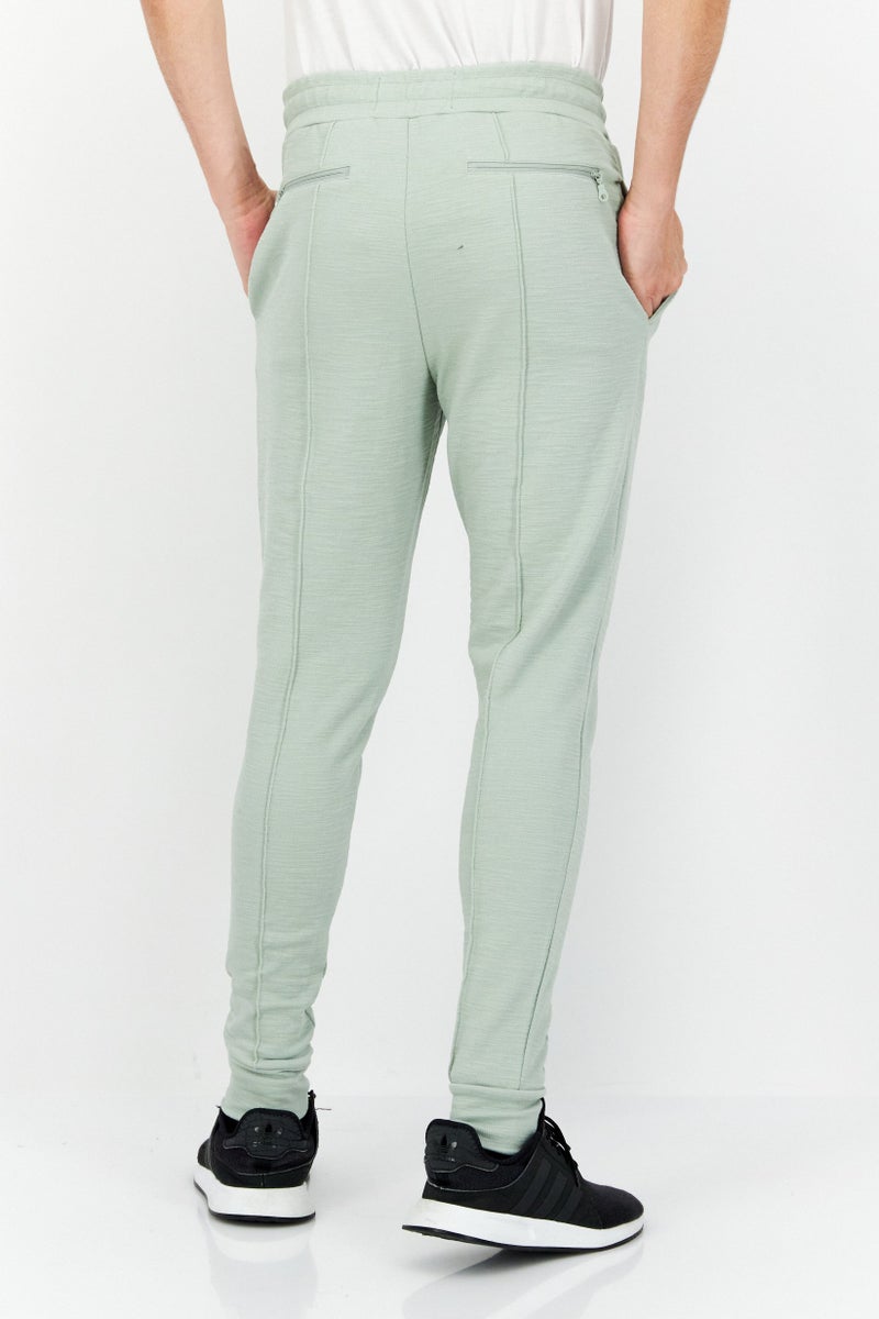 Lyle & Scott Men Regular Fit Brand Logo Sweatpants, Sage Green - Image 4