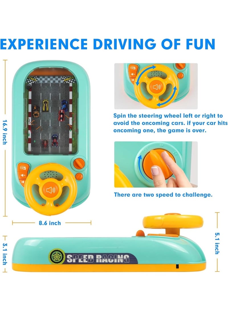Kids Steering Wheel Car Racing Game Toy – Driving Simulator with Music, Horn & Adjustable Speed, USB Rechargeable, Non-Toxic ABS, Suction Cup Base, Gift for Boys Girls Ages 3+ - Image 4