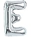 TONIFUL 40 Inch Large Silver Letter E Balloons Helium BalloonsFoil Mylar Big Letter Balloons for 2026 New Year Eve Graduation Wedding Baby Shower Birthday Party Anniversary Supplies Decorations - Image 2
