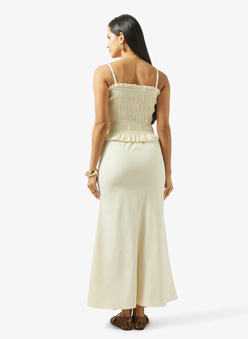 ELLA Shirred Top & Skirt Set