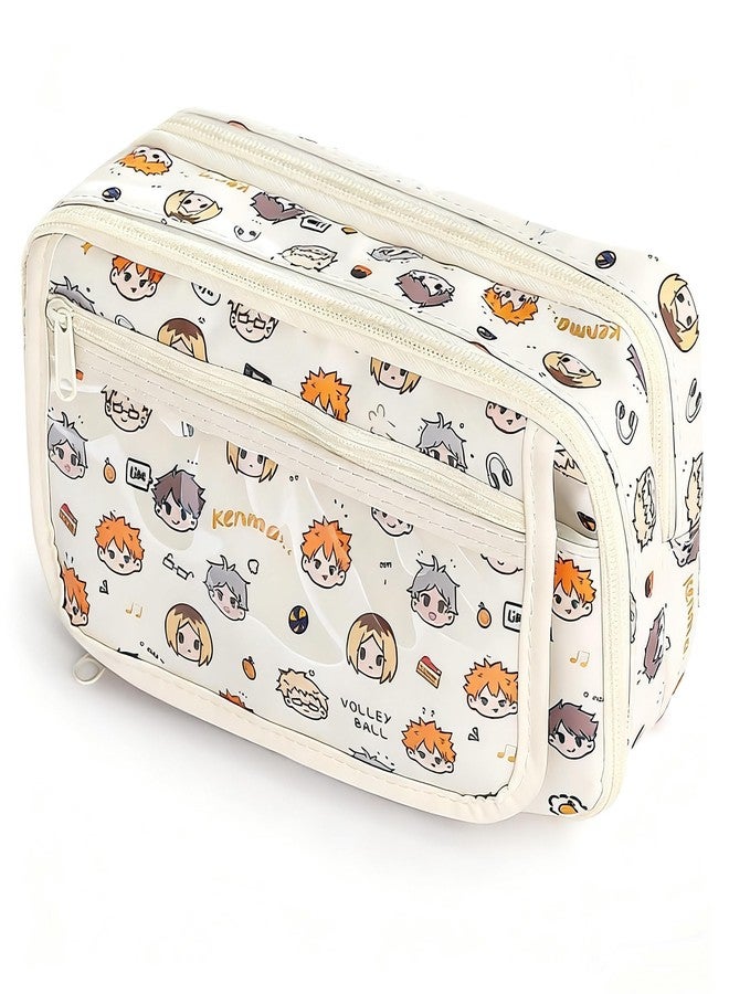 JUTOROSY Cute Pencil Case, Pencil Pouch with Zipper, Pen Case Large Capacity Stationery Bag for Cartoon Aesthetic School Supplies, Makeup Bag, Box Organizer for Office Desk Accessories - Image 1