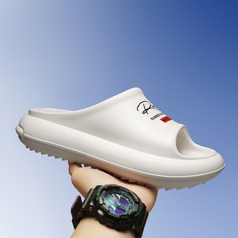 Going Out Slippers For Women Sports Non-Tiring Feet Thick-Soled Non-Slip Wear-Resistant Girls Can Wear Sandals And Slippers In Summer - Image 3