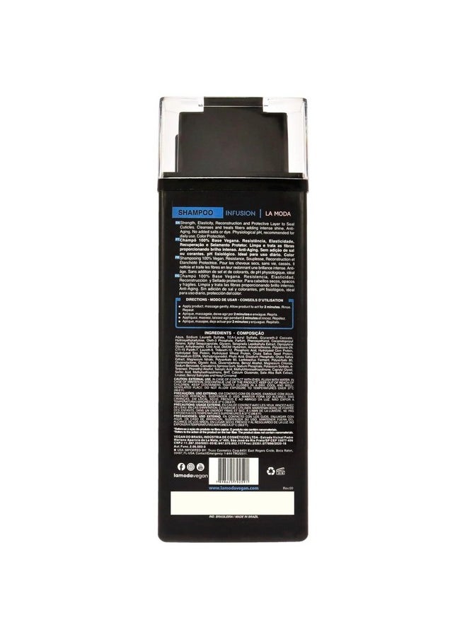 Truss La Moda Infusion Shampoo For Dry, Dull, Damaged Hair - 100% Vegan Keratin & Collagen Anti-Aging, Color Safe Shampoo Deeply Hydrates, Protects & Restores For Strong, Soft, Shiny Hair  - Image 3