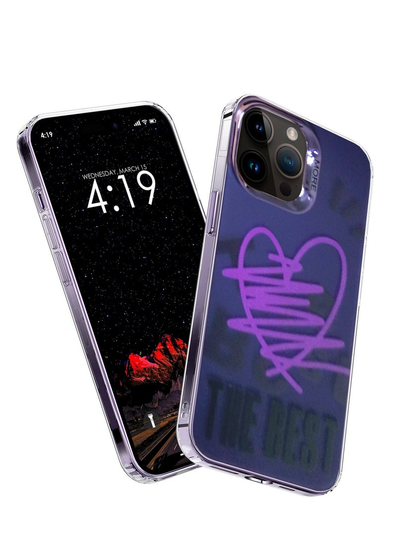 Wtech More Series Colorful Design Protective Case Cover For Apple iPhone 13 Pro Max 2021 Purple/Metallic - Image 1