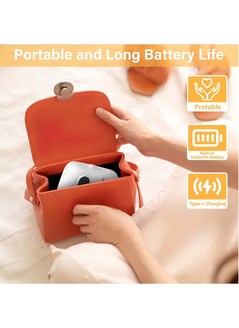 Marklife - Label Maker Machine with Tape Barcode Label Printer Mini Portable Bluetooth Thermal Labeler for Address Clothing Jewelry Retail Barcode Small (White  1 Roll Label) - Image 1