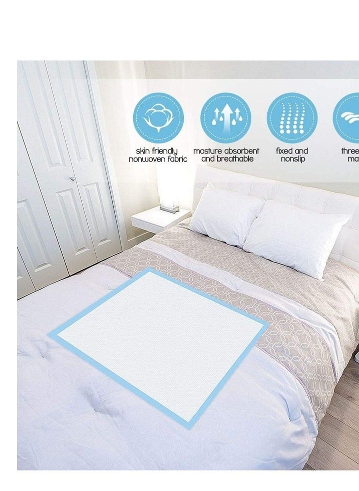 Generic 150 Pack 90x60 CM Disposable UnderPads, Blue Color Incontinence Bed Pads, Waterproof Diaper Changing Pad  - Image 3