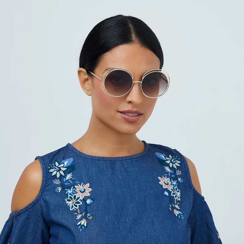بلاك أوت Women's نظارة شمسية BlackOut AMAYA دائرية بإطار كامل للنساء