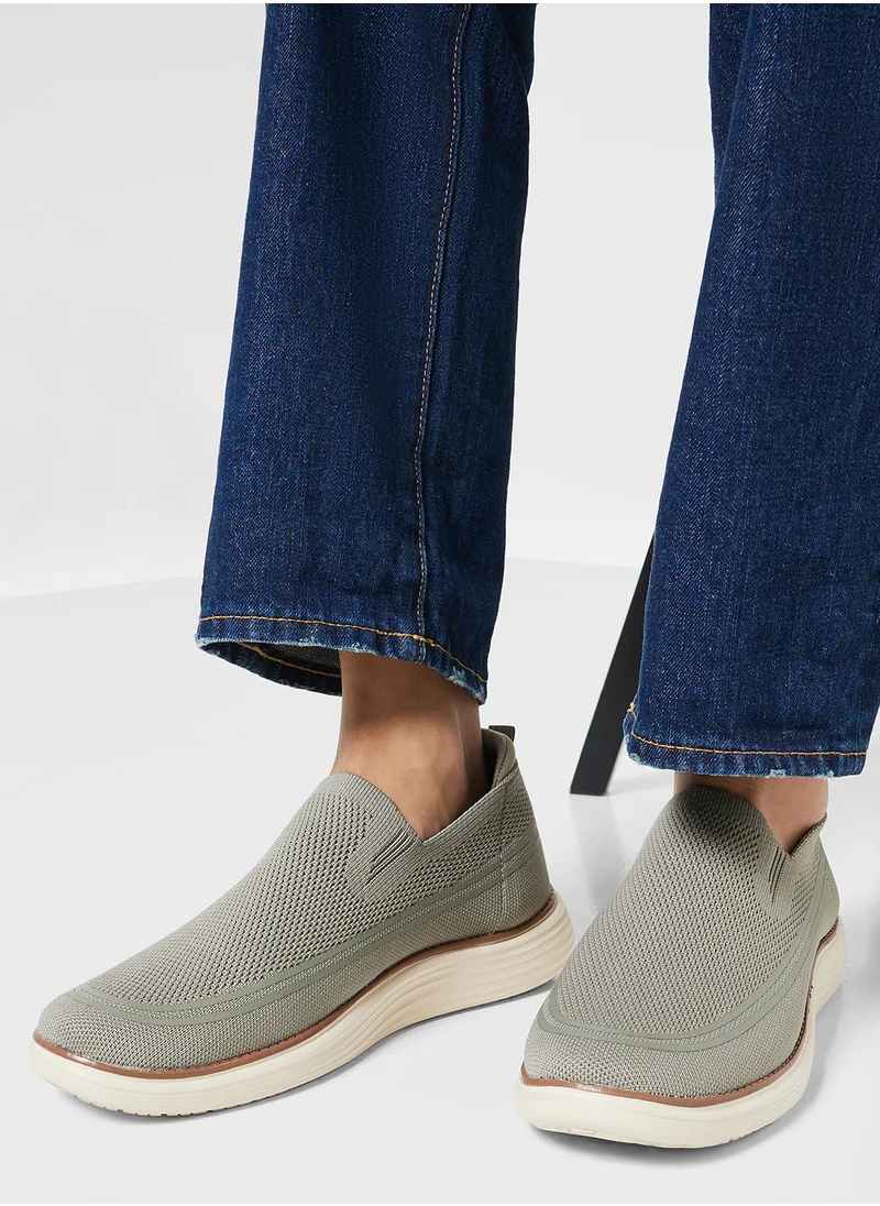 Robert Wood Casual Knitted Slip Ons