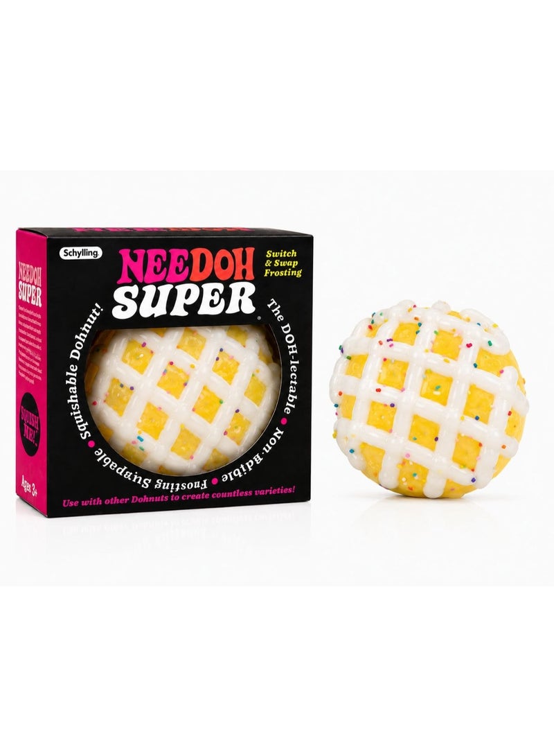 Needoh Waffle Squishy Toy for Stress Relief – Handmade Soft Squishy Waffle Fidget Toy for Kids & Adults Desk Toy for Anxiety Relief Slow Rising Squeeze Toy
