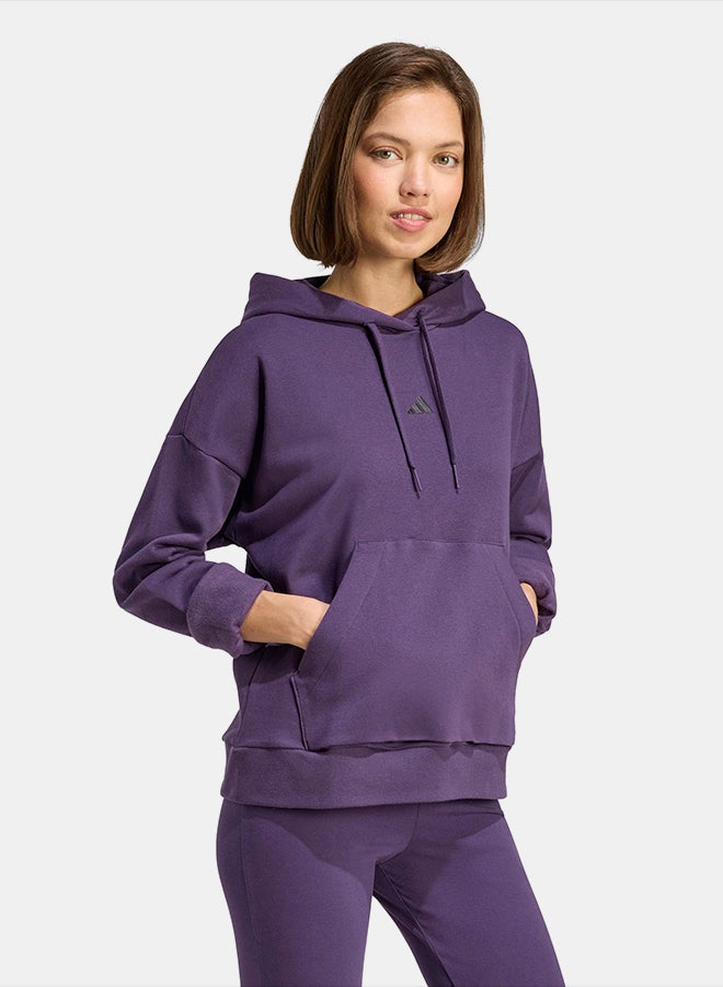 Adidas هودي مريح بشعار صغير من إيسينشالز - Image 3